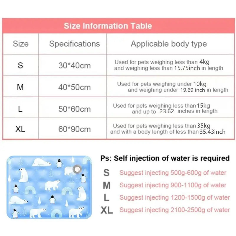 Cooling Gel Pet Mat for Dogs & Cats