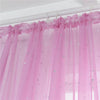 Silver Star Sheer Curtain with Hot Stamping Detail