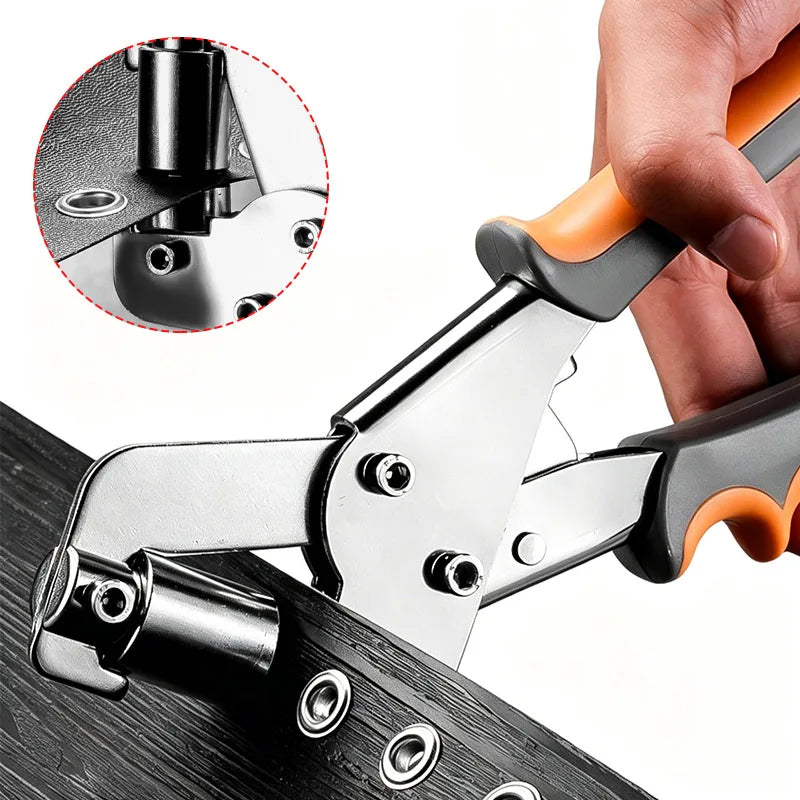 Heavy-Duty Grommet Pliers Kit for Leather & Canvas