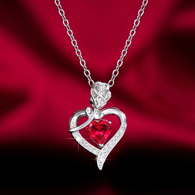 Elegant Heart Pendant Necklace
