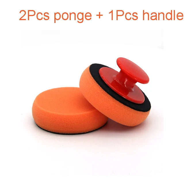 Ergonomic Car Wax Applicator with Replaceable Foam Pads