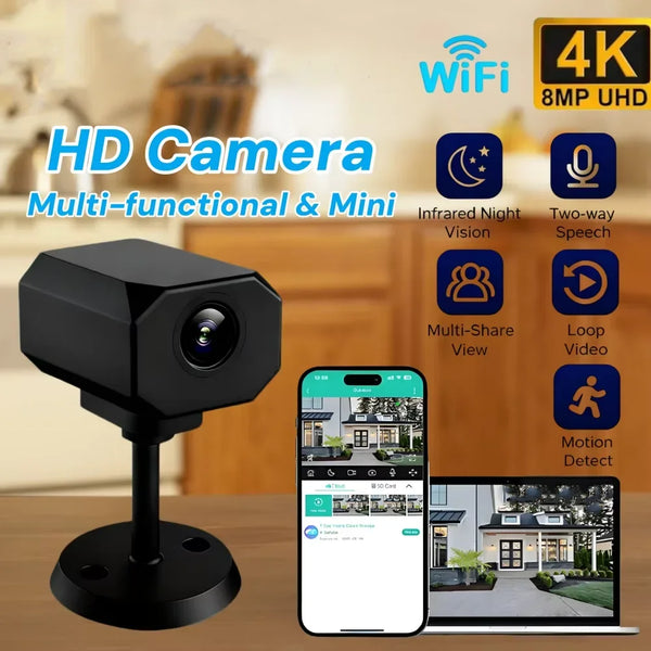 4K HD WiFi Mini Security Camera