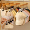 Wooden Multi-Clip Garment Hanger for Closet Organization