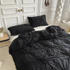 Beige Three-Dimensional Floral Duvet Cover Set