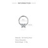 925 Sterling Silver Moissanite Bowknot Stud Earrings