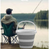 Foldable Water Bucket with Carry Handle for Camping and Home