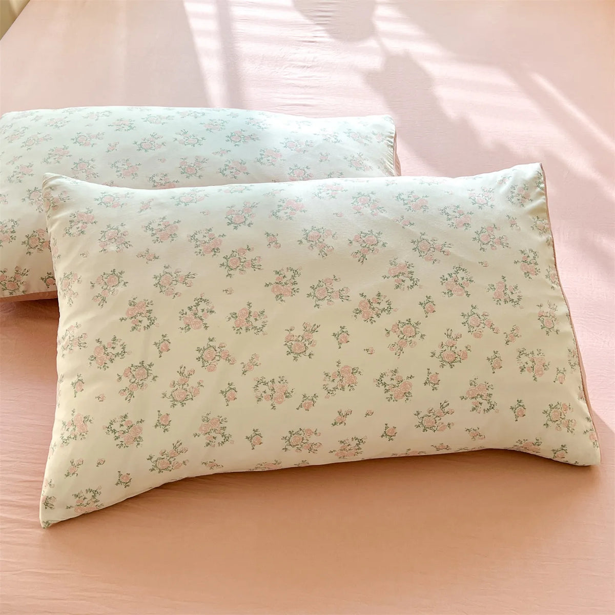 Floral Print Pillowcase Set – Soft Comfortable Cotton Feel