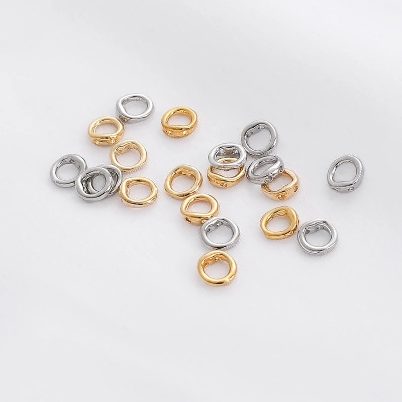 Double Hole Connector Rings for Jewelry Making