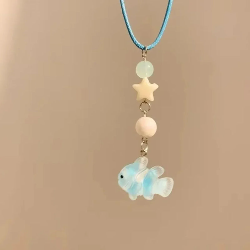Cute Cartoon Fish Pendant Necklace