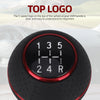 Universal Aluminum Alloy Shift Knob with Leather Grip
