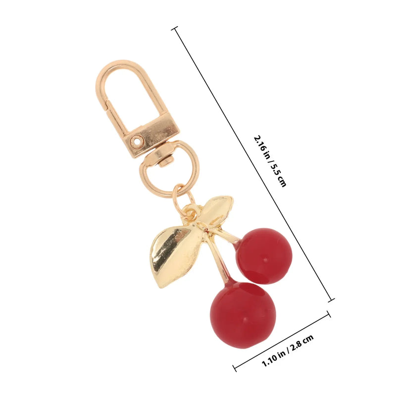 Porte-clés & Breloque de Sac en Forme de Cerise