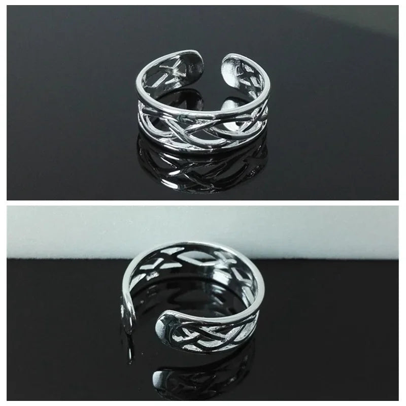 Antique Silver Adjustable Toe Ring
