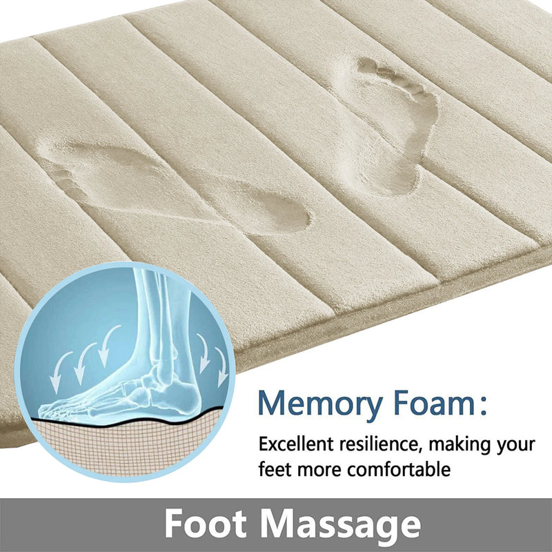 Memory Foam Bath Mat with Non-Slip Backing