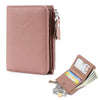 Women's Genuine Leather Slim Bifold Wallet with RFID Protection
