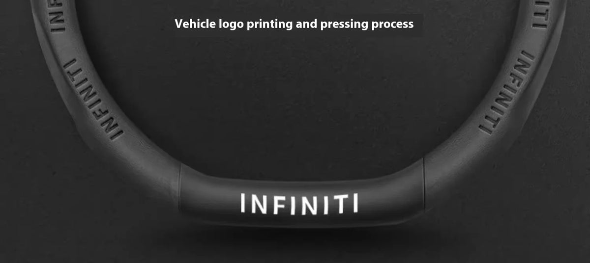 Carbon Fiber Leather Steering Wheel Cover for Infiniti Models