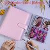 A5 PU Leather Photo & Card Organizer Binder with 4-Pocket Sleeves