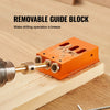 Adjustable Aluminum Pocket Hole Jig Kit with Step Drills