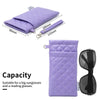 Double-Layer PU Leather Glasses Case with Soft Lining