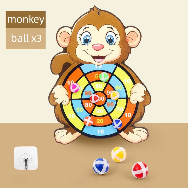 Sticky Ball Dart Board Set for Kids