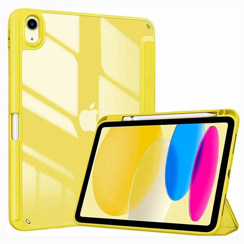 Slim Hybrid iPad Case with Pencil Holder and Tri-Fold Stand