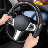 Carbon Fiber & Leather Steering Wheel Cover