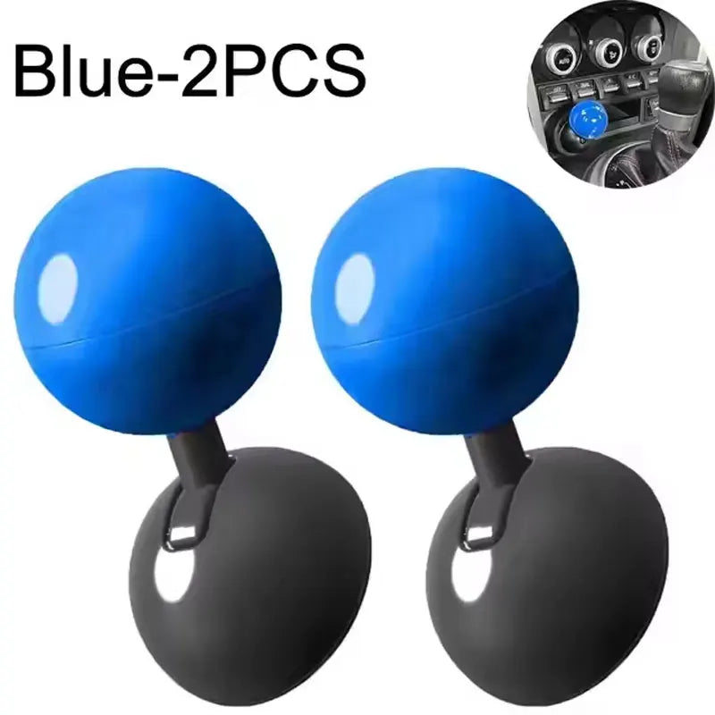 Universal Car Push-to-Start Button Cover in Red or Blue
