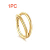 Titanium Double Hoop Nose Ring & Septum Clicker
