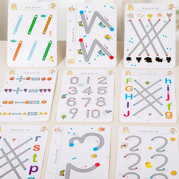Cahier de Tracé Réutilisable pour Enfants
