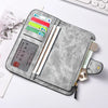 Highland Cow Print Zip-Around Wallet with Card Holder