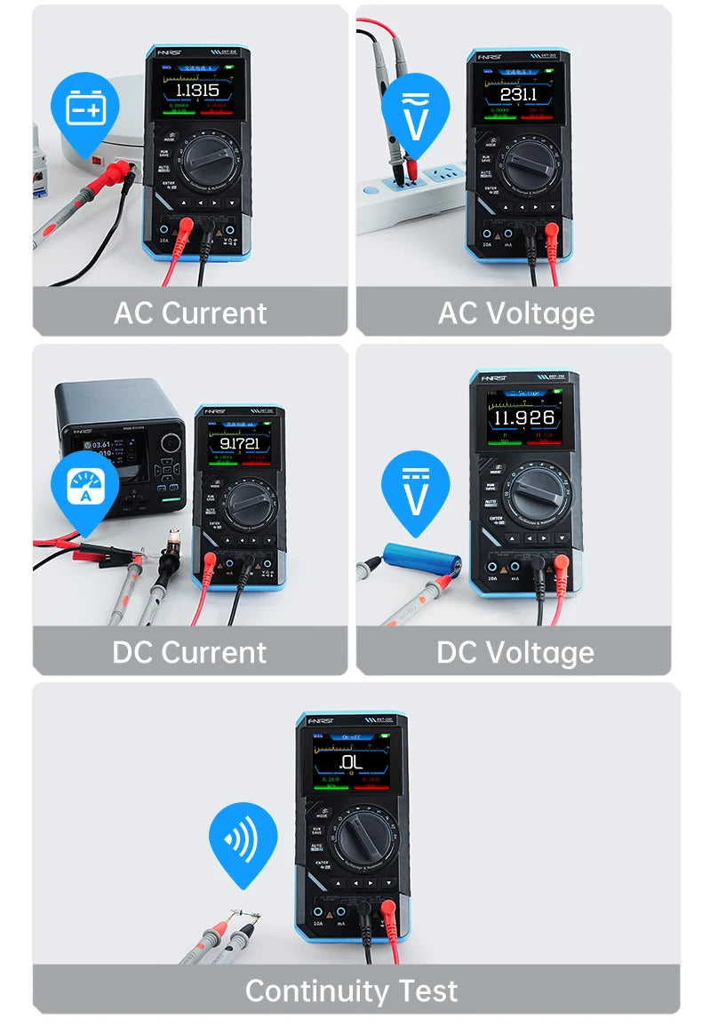3-in-1 Digital Multimeter, Oscilloscope, and Signal Generator