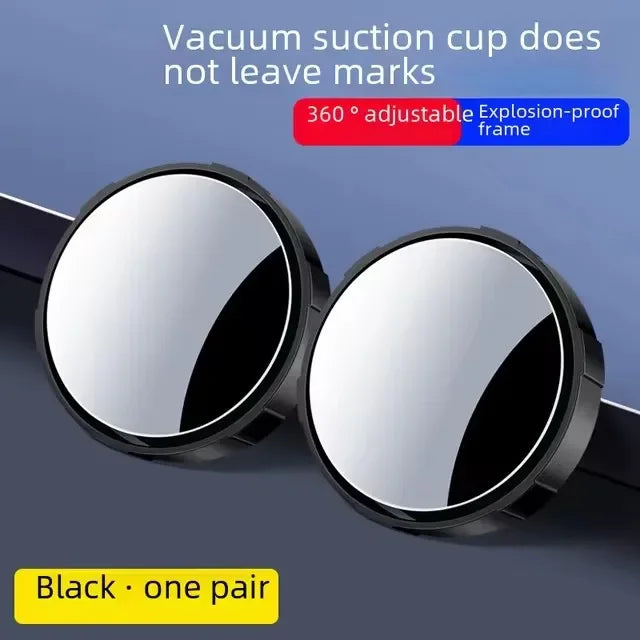 360° Rotating Car Blind Spot Mirrors with Suction Cup Mount