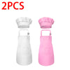 Kids' Chef Apron and Hat Set – Waterproof Cooking & Painting Smock for Boys and Girls