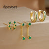 Dainty Square Hoop Earrings Set