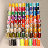 80-Color Polyester Embroidery Thread Set with Large 4000m Spools