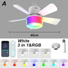 Smart LED Ceiling Fan with RGB Lighting and App Control