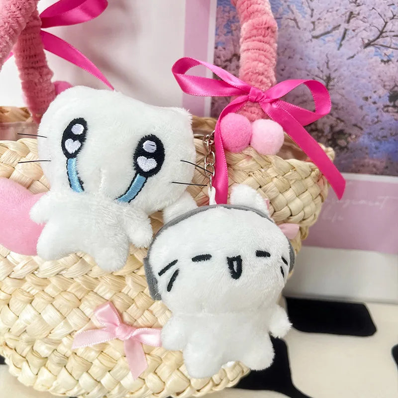 Cute Kitten Couple Keychain with O-Buckle