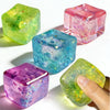 Slow-Rebound Glitter Ice Cube Squishy Toy