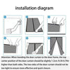 Self-Sealing Magnetic Mesh Door Screen