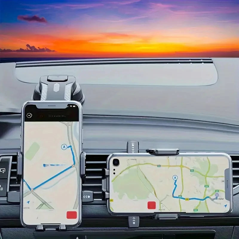 Universal Car Phone Holder with 360° Rotation & Air Vent Mount