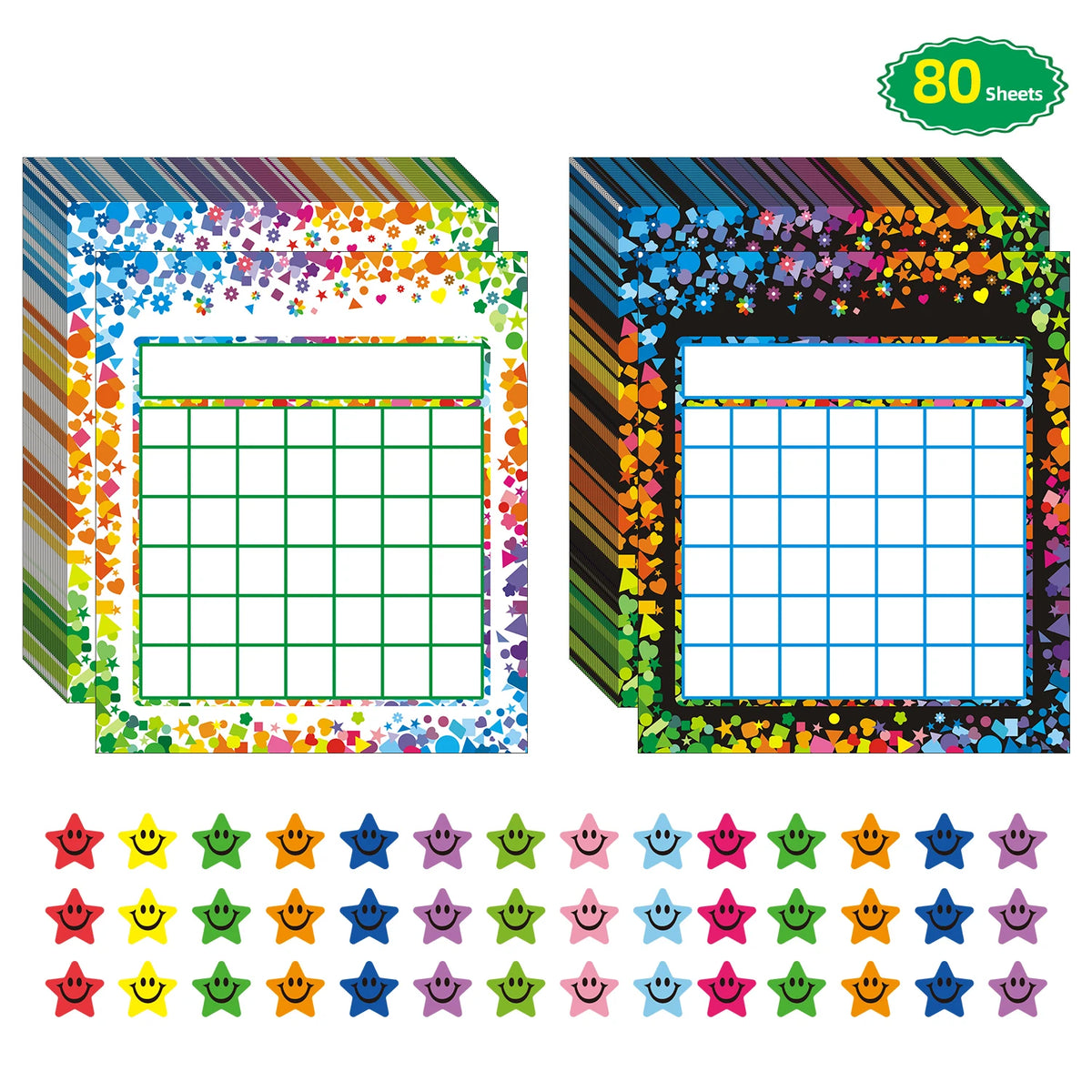 Animal Reward Chart Set with Stickers for Kids