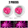 Two pieces of pink watermelon LED marker and turn signal lights for vehicles