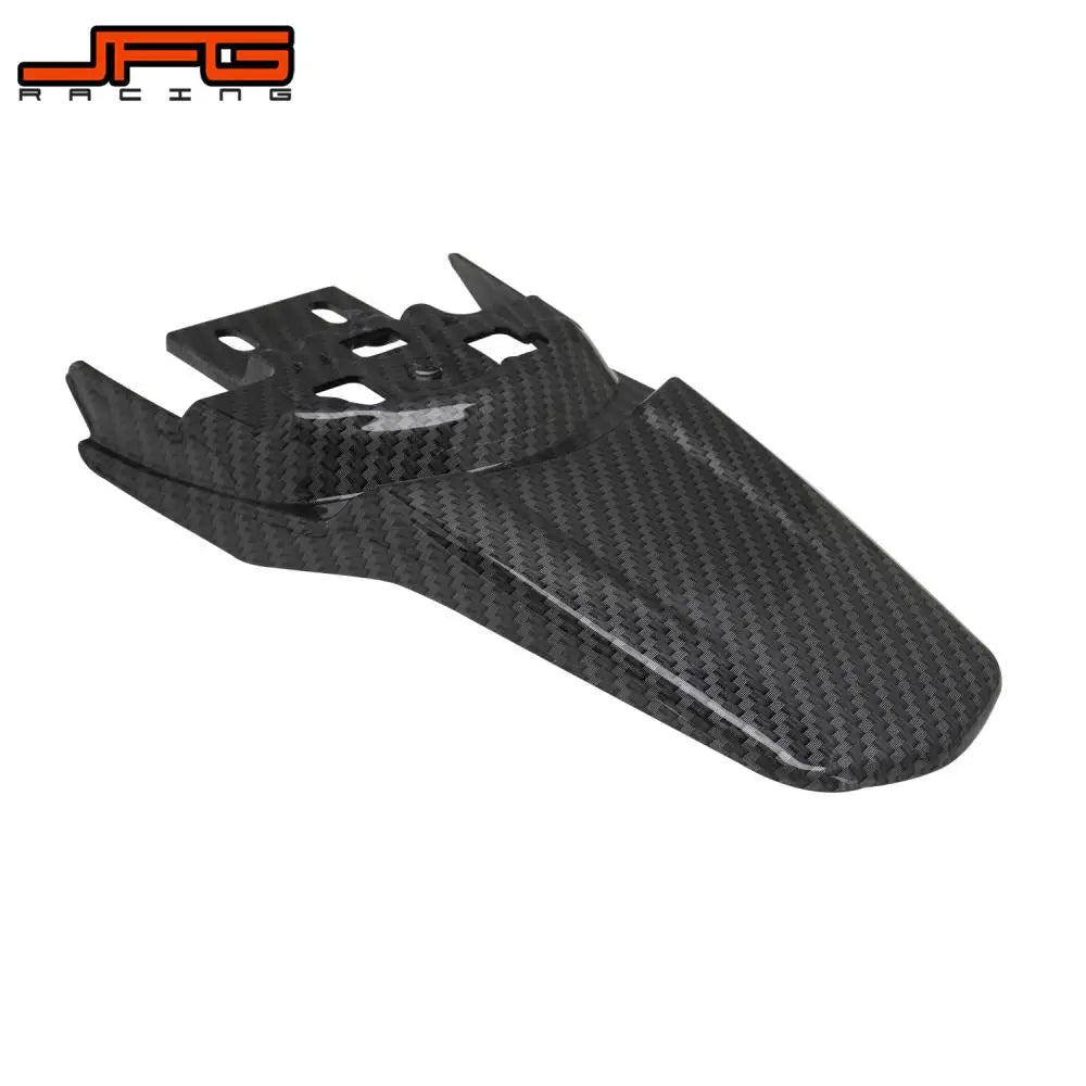 Black carbon fiber rear mudguards for Sur-Ron S/X electric vehicle