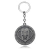 Silver pendant necklace featuring a detailed stone of Aja design from JoJo's Bizarre Adventure