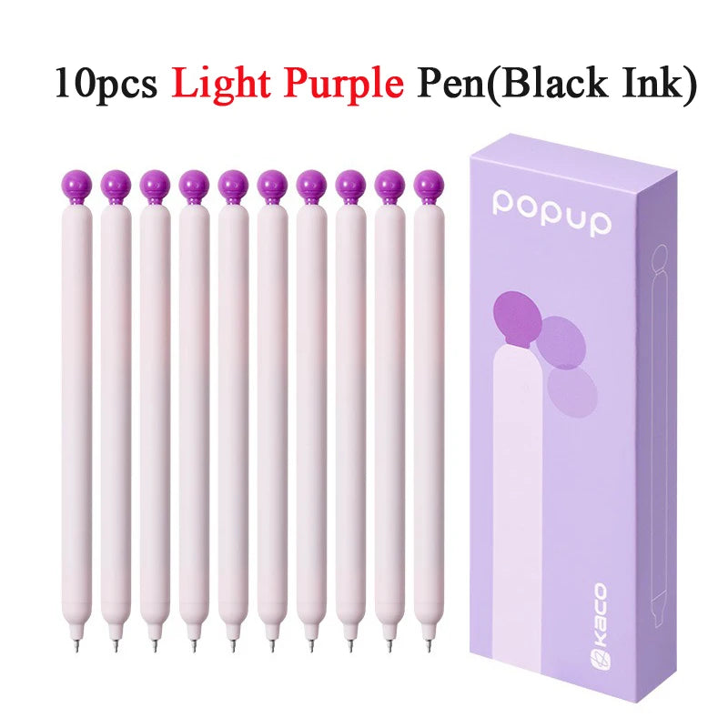 KACO POPUP Retractable Gel Pen – 0.5mm Smooth Writing, Quick-Dry Ink