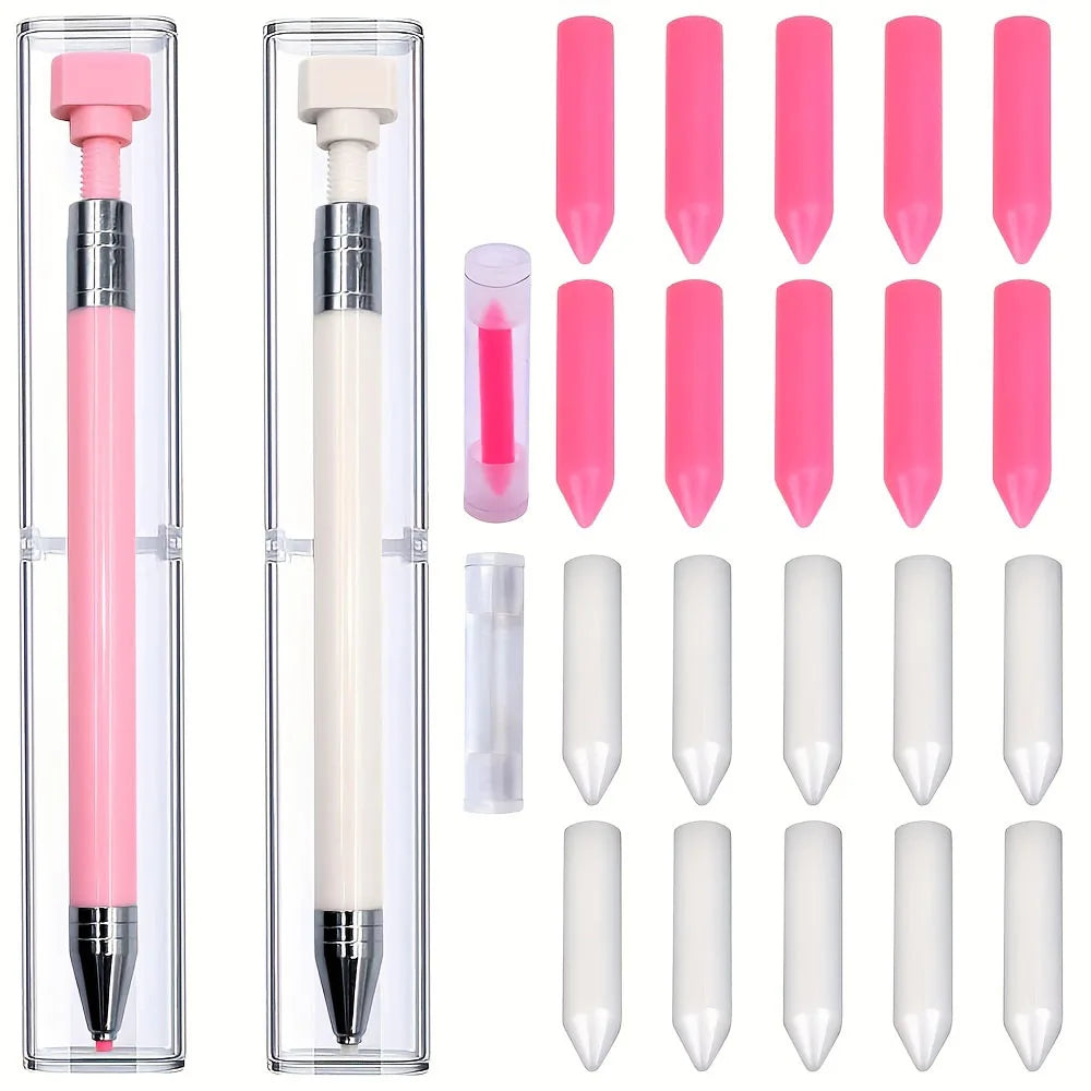 Diamond Painting Pen Kit with Refillable Wax Cores