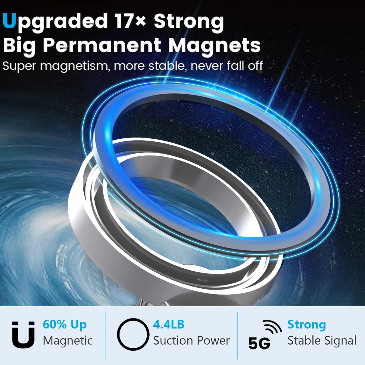 Magnetic Phone Holder for Travel and Desktop