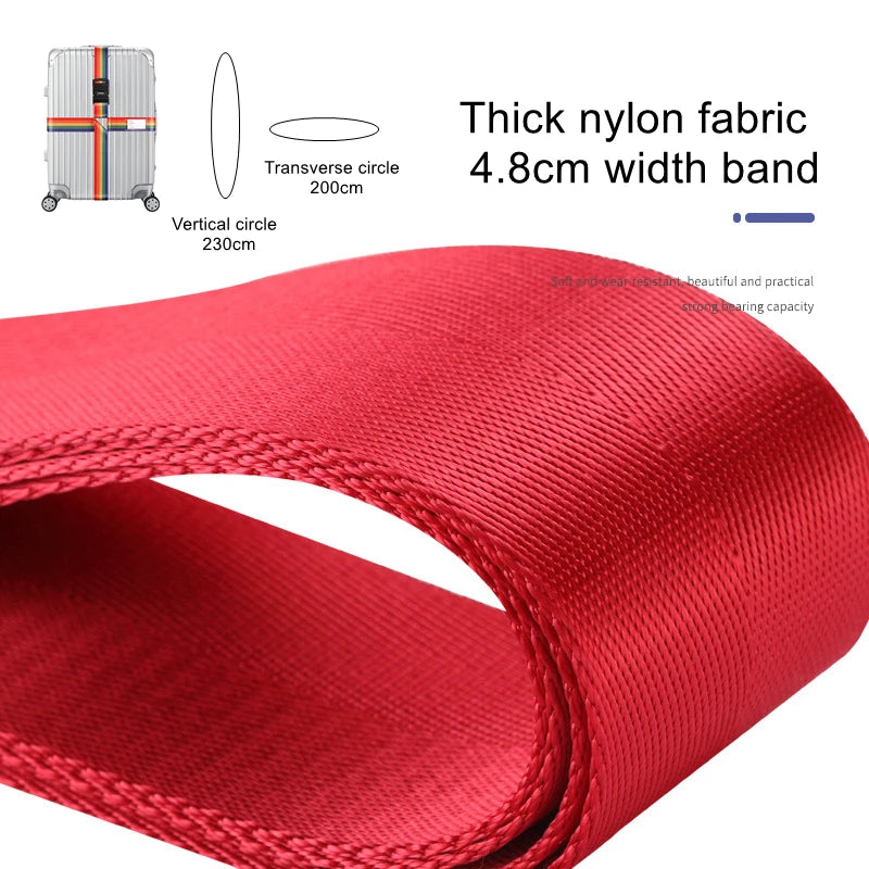Anti-Theft Luggage Cross Strap with Adjustable Buckle