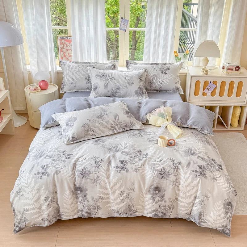Brushed Polyester Duvet Cover with Matching Pillowcases