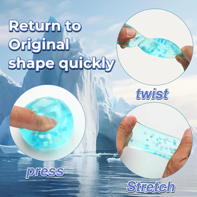 Snowflake Ice Cube Stress Ball