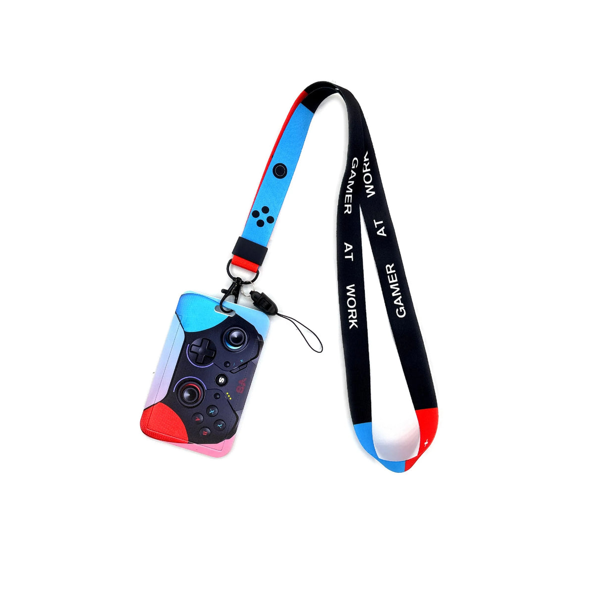 Retro Tape Design Lanyard with Card Holder